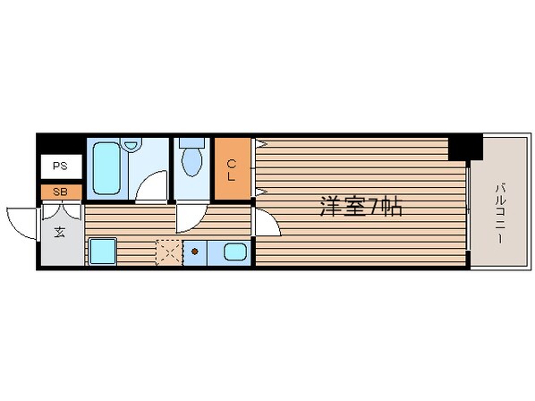 ロイヤル天満橋の物件間取画像